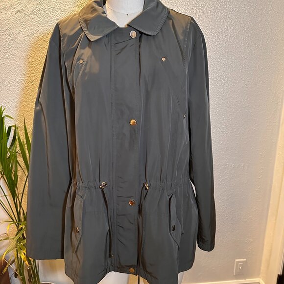 Charter Club Water Resistant Light Weight Transitional Jacket Raincoat - Picture 2 of 10